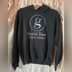 Gildan Black Crewneck Hoodie Garth Brooks world tour 2014-2015 size medium